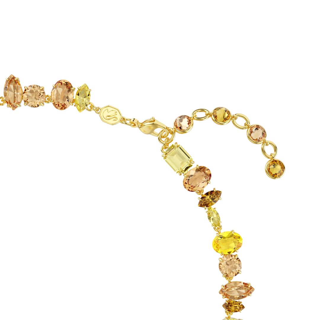 Swarovski Gema kaulakoru, keltakullattu ja eriväriset kristallit, 5718071