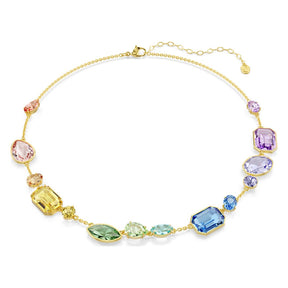 Swarovski Gema kaulakoru, keltakullattu ja eriväriset kristallit, 5741584
