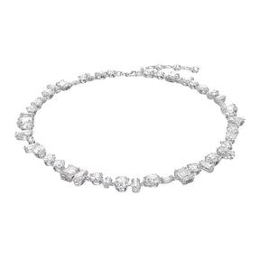 Swarovski Gema kaulakoru, vaalea metalli ja kirkkaat kristallit