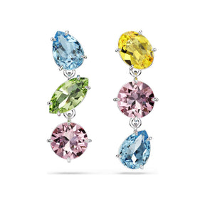 Swarovski Gema korvakorut vaalea metalli ja eri väriset kristallit 5692406