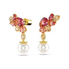 Swarovski Gema korvakorut, keltakullanväri ja vaaleanpunaiset kristallit, 5688486