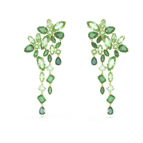 Swarovski Gema korvakorut, keltakullanväri ja vihreät kristallit 5652801