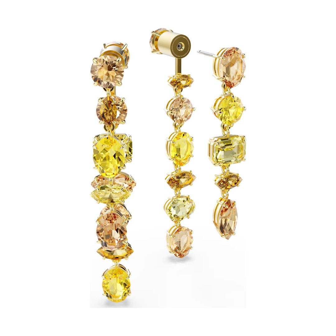 Swarovski Gema korvakorut, keltakullattu ja eriväriset kristallit, 5718073