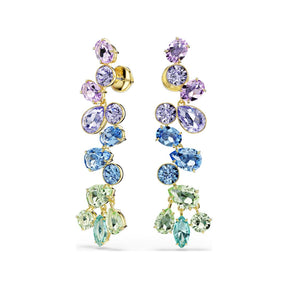 Swarovski Gema korvakorut, keltakullattu ja eriväriset kristallit, 5751294