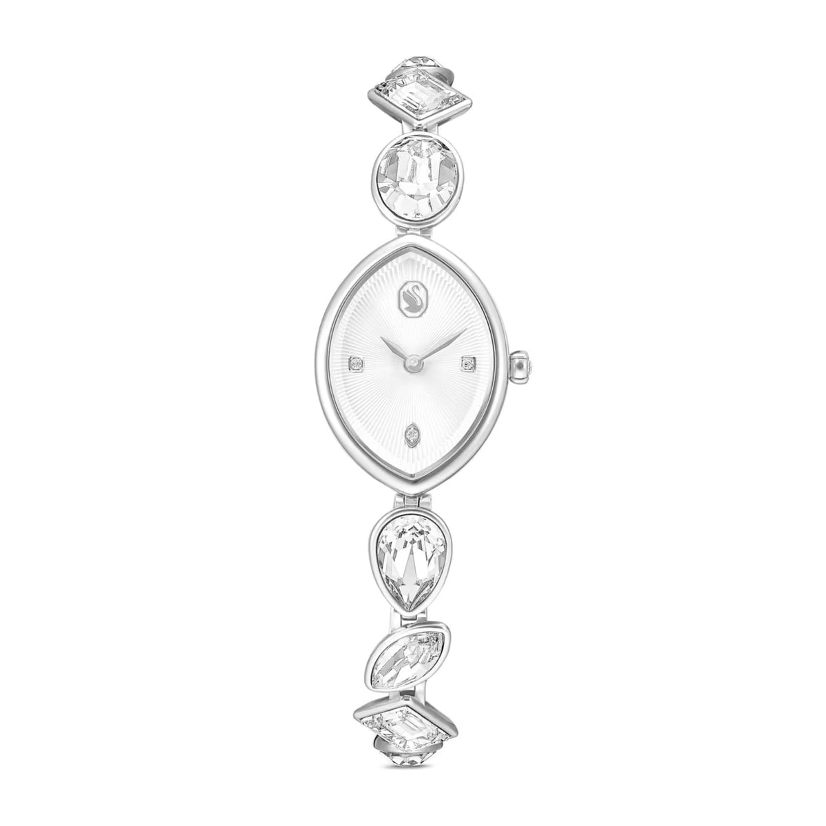 Swarovski Gema rannekello, hopeanväri ja kristalliranneke, 5737955