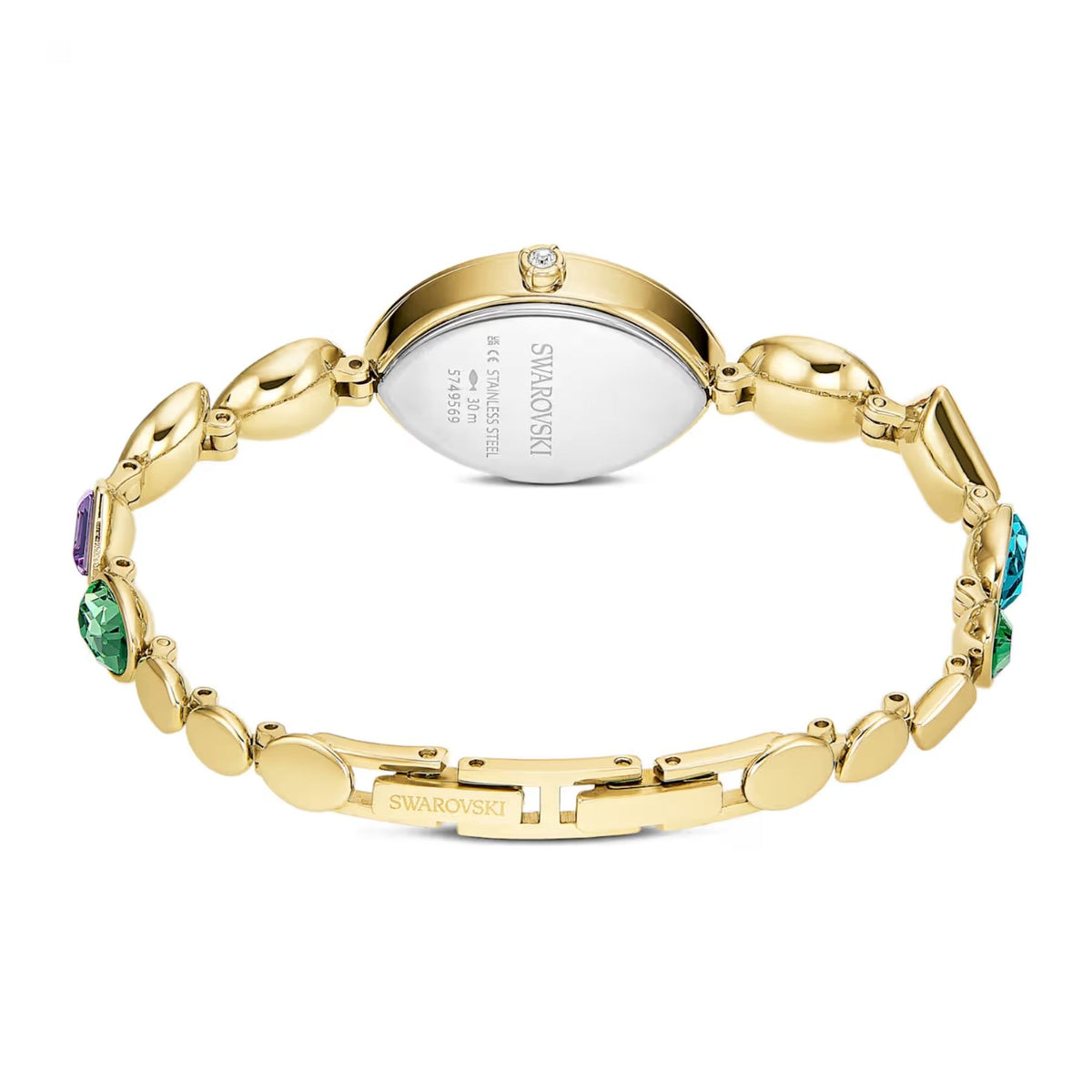 Swarovski Gema rannekello, kullansävy ja monivärinen kristalliranneke, 5749569
