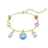 Swarovski Gema rannekoru, keltakullattu ja eriväriset kristallit, 5737442