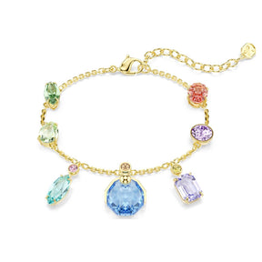 Swarovski Gema rannekoru, keltakullattu ja eriväriset kristallit, 5737442