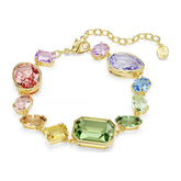 Swarovski Gema rannekoru, keltakullattu ja eriväriset kristallit, 5737453
