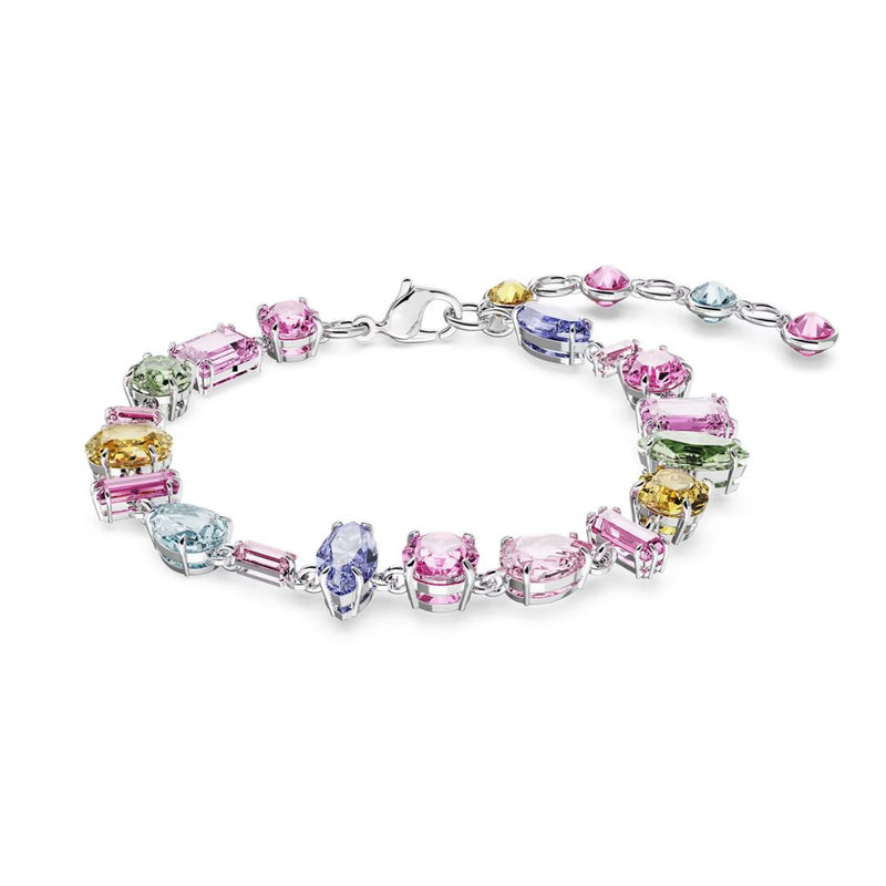5656427 Swarovski Gema Bracelet, Rhodium Plated and Multicolored Crystals, 565