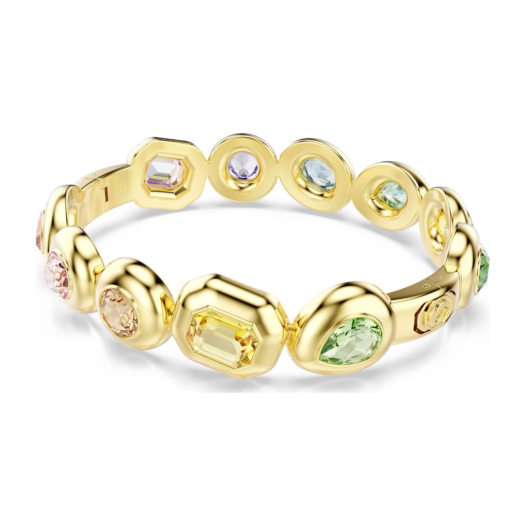 Swarovski Gema rannerengas, keltakullattu ja eriväriset kristallit