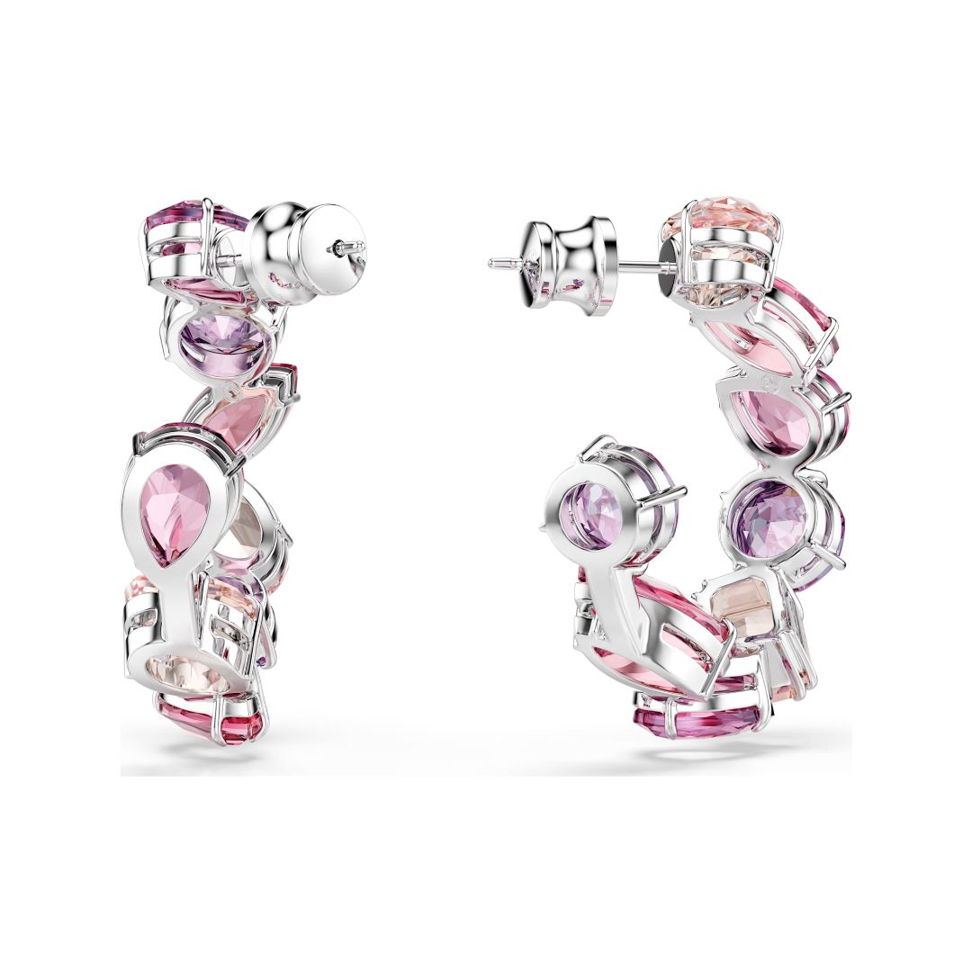 Swarovski Gema rengaskorvakorut, vaaleanpunaiset kristallit 5742885