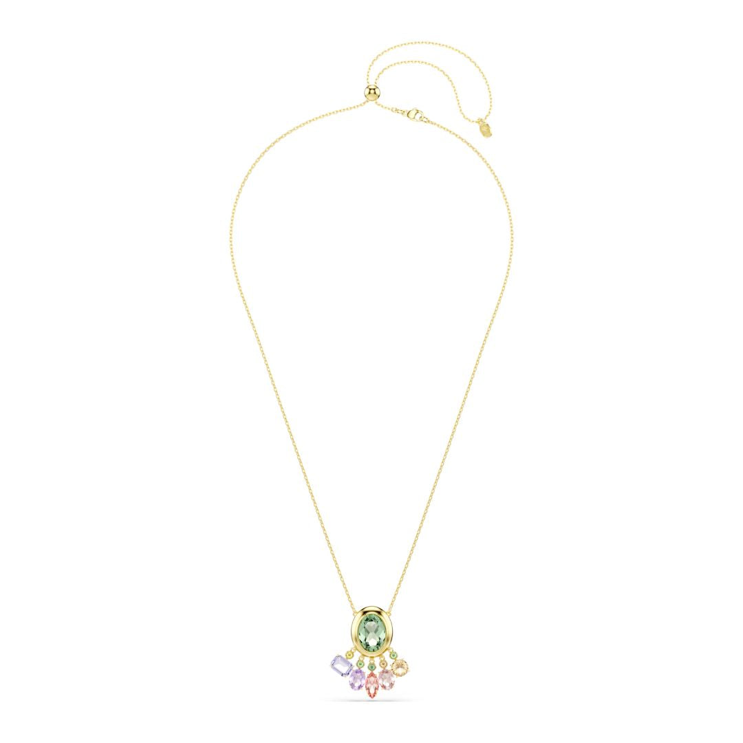 Swarovski Gema riipus, keltakullattu ja eriväriset kristallit, 5741587