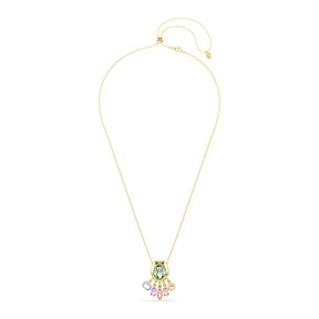 Swarovski Gema riipus, keltakullattu ja eriväriset kristallit, 5741587