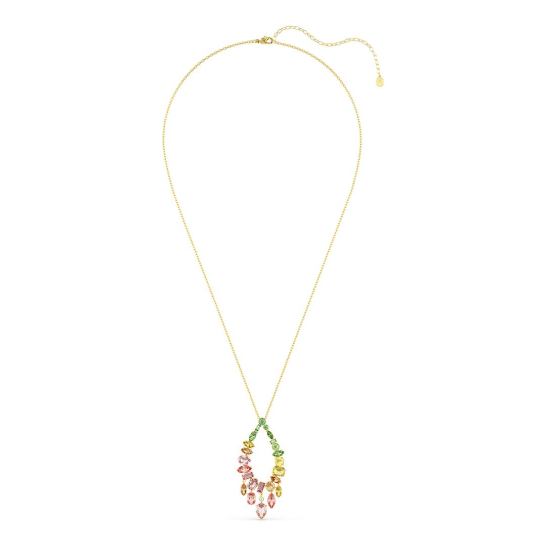 Swarovski Gema riipus, keltakullattu ja eriväriset kristallit, 5741589