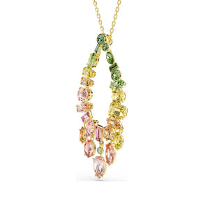 Swarovski Gema riipus, keltakullattu ja eriväriset kristallit, 5741589