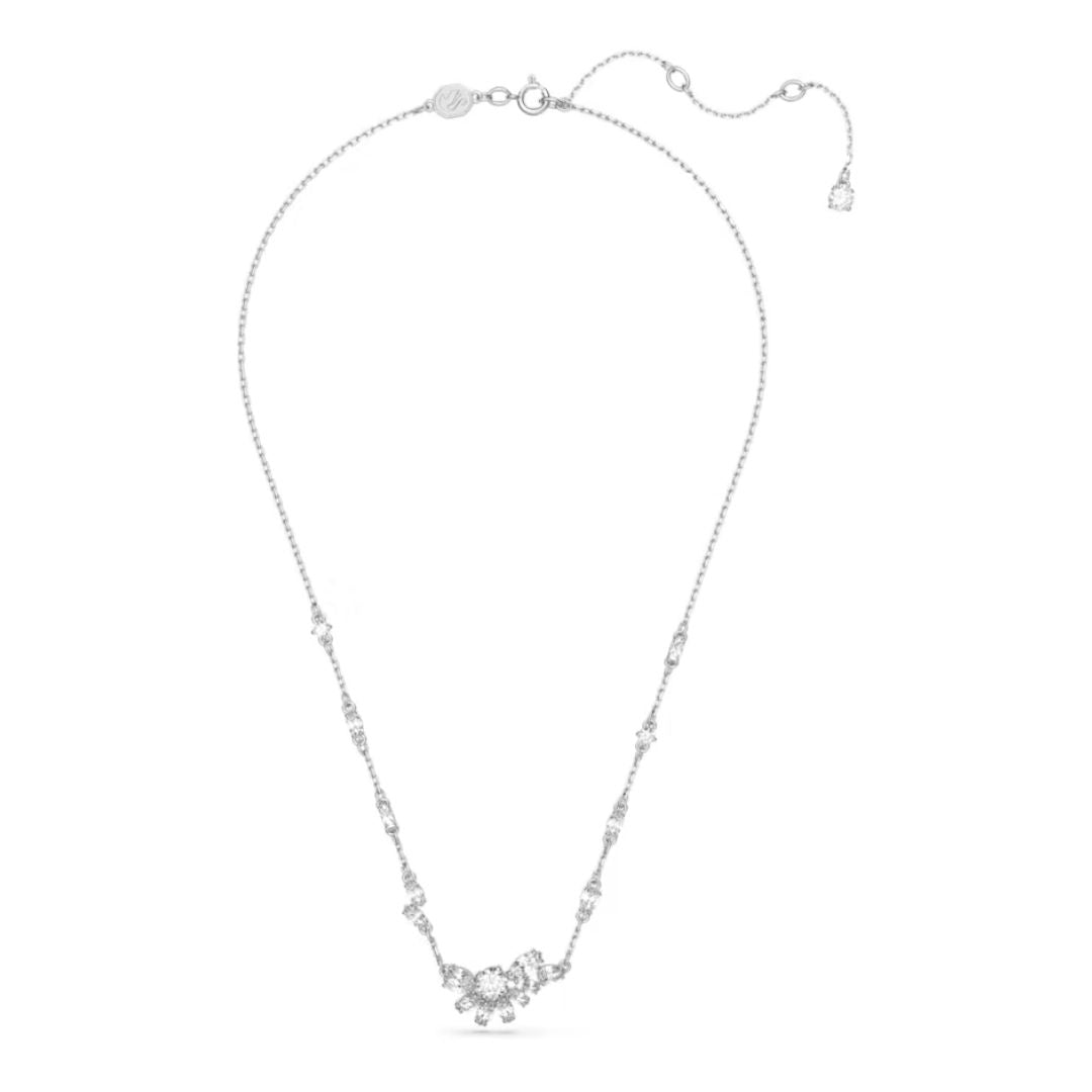 Swarovski Gema Pendant, Rhodium Plated and White Crystals 5644683