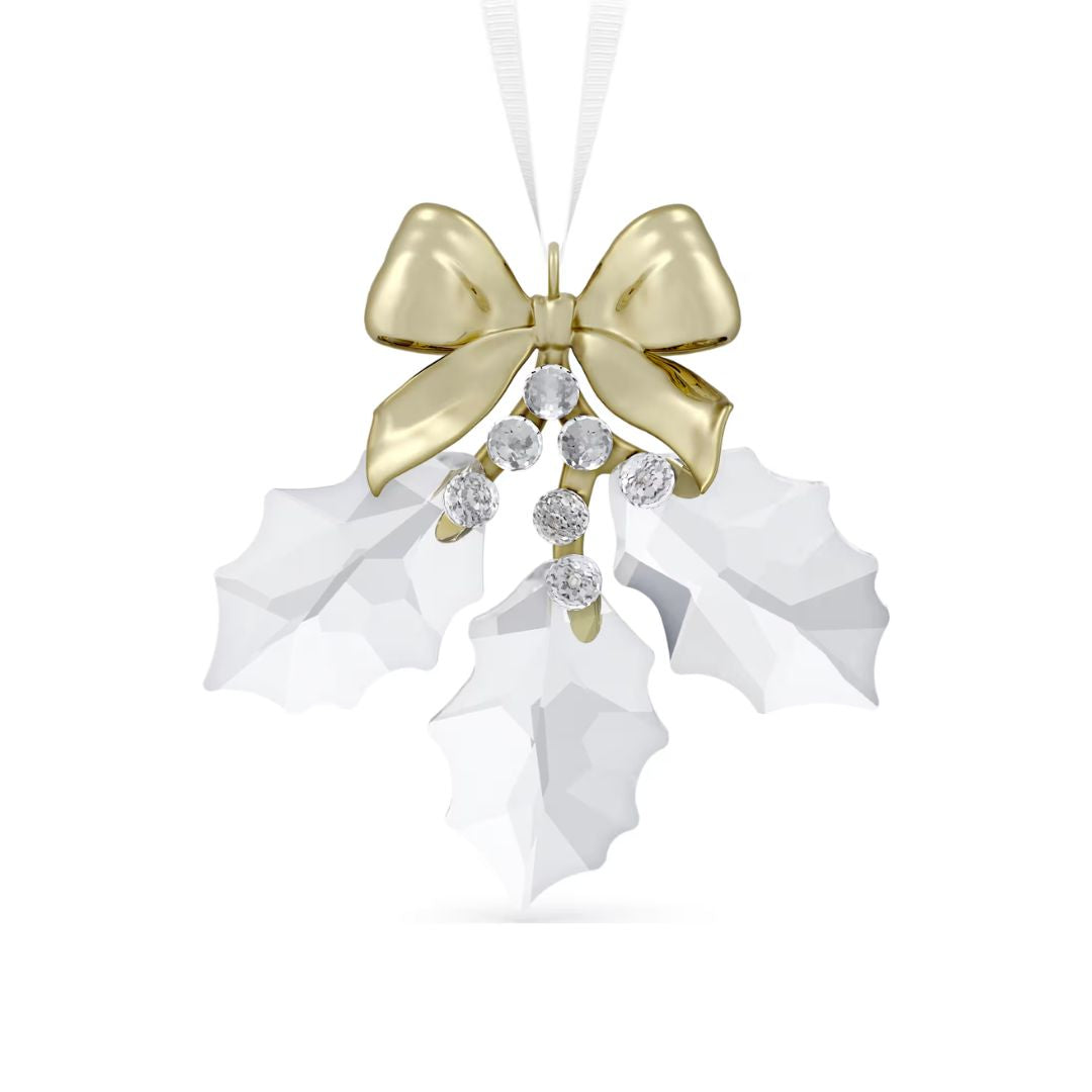 Swarovski Holiday Magic Holly Leaves Ornament, joulukoriste