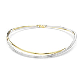 Swarovski Hyperbola Choker kaulakoru, keltakullanväri ja vaalea metalli kirkkailla kristalleilla, 5702409