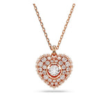 Swarovski Hyperbola Heart riipus, ruusukullanväri ja kirkkaat kristallit, 5680402