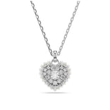 Swarovski Hyperbola Heart riipus, vaalea metalli ja kirkkaat kristallit, 5684386