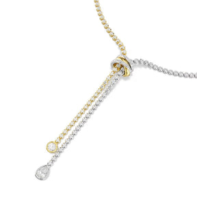 Swarovski Hyperbola Y kaulakoru, kaksivärinen metalli ja kirkkaat zirkoniat, 5752854