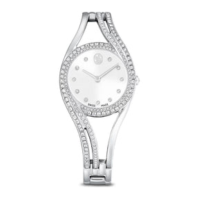 Swarovski Hyperbola bangle rannekello, hopeanväri ja kirkkaat kristallit, 5689432