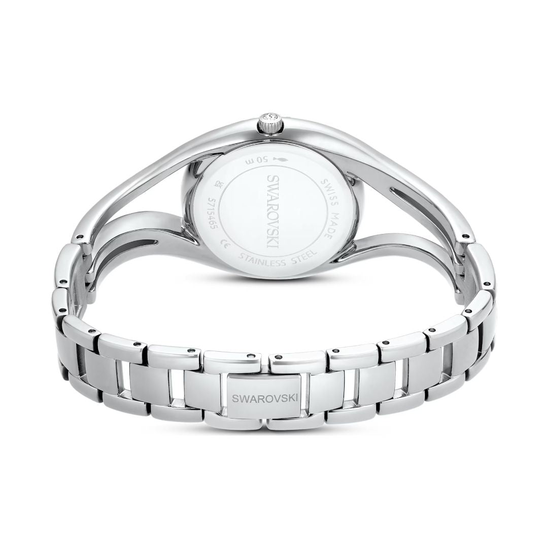 Swarovski Hyperbola bangle rannekello, hopeanväri ja kirkkaat kristallit, 5689432