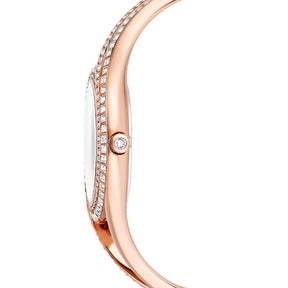 Swarovski Hyperbola bangle rannekello, ruusukullanväri ja kirkkaat kristallit, 5715465