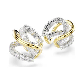 Swarovski Hyperbola ear cuffs, keltakullattu ja kirkkaat zirkonit, 5742842