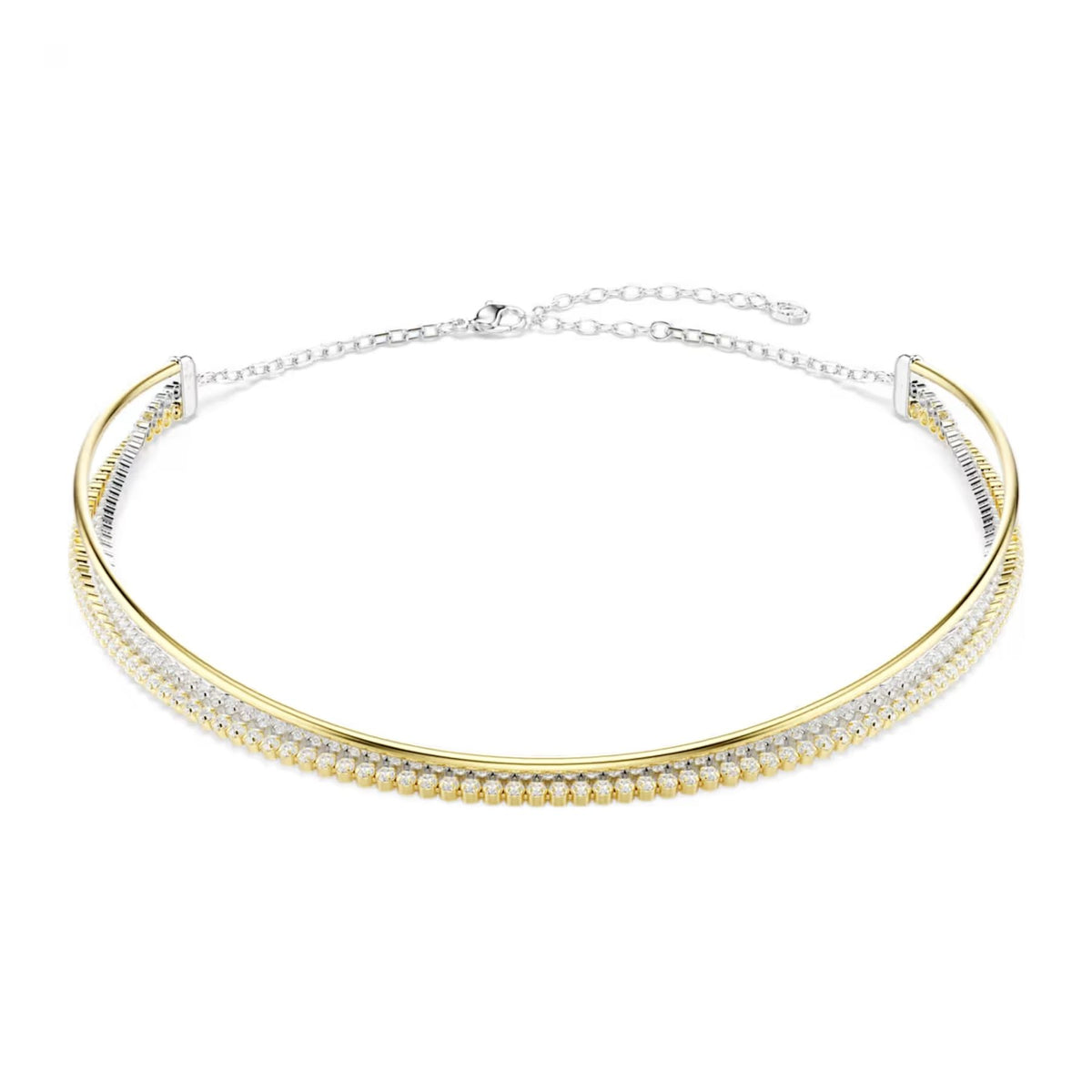 Swarovski Hyperbola kaulakoru, kaksivärinen metalli ja kirkkaat zirkonit, 5752851