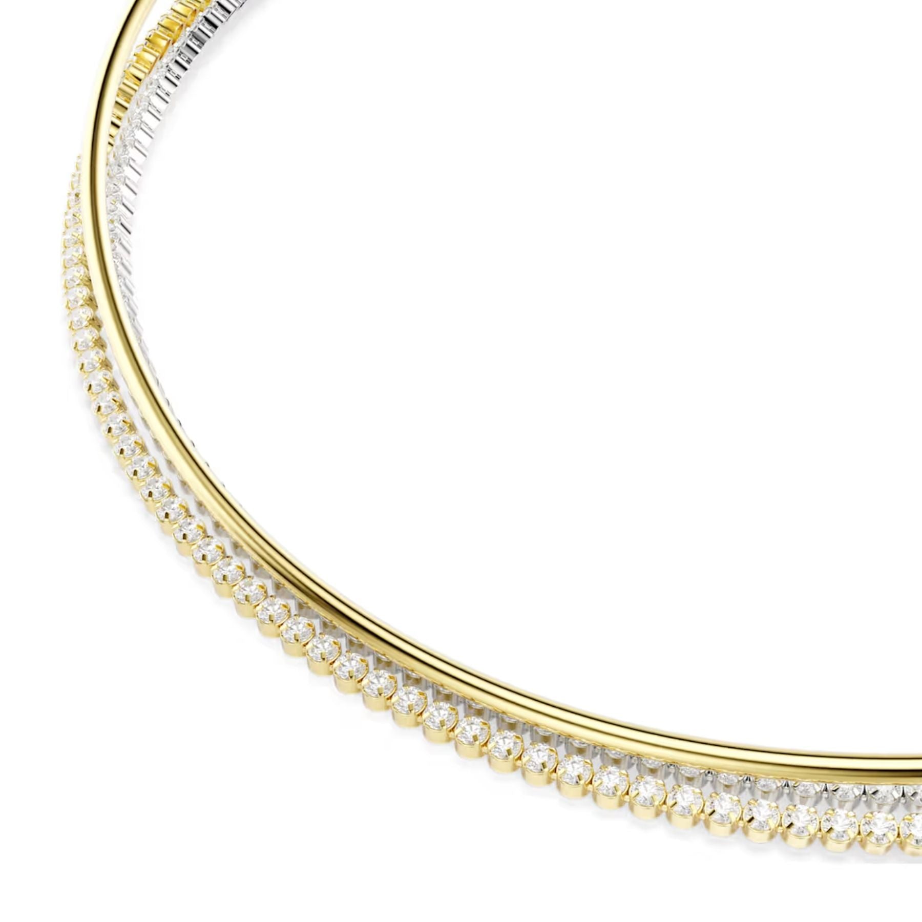 Swarovski Hyperbola kaulakoru, kaksivärinen metalli ja kirkkaat zirkonit, 5752851