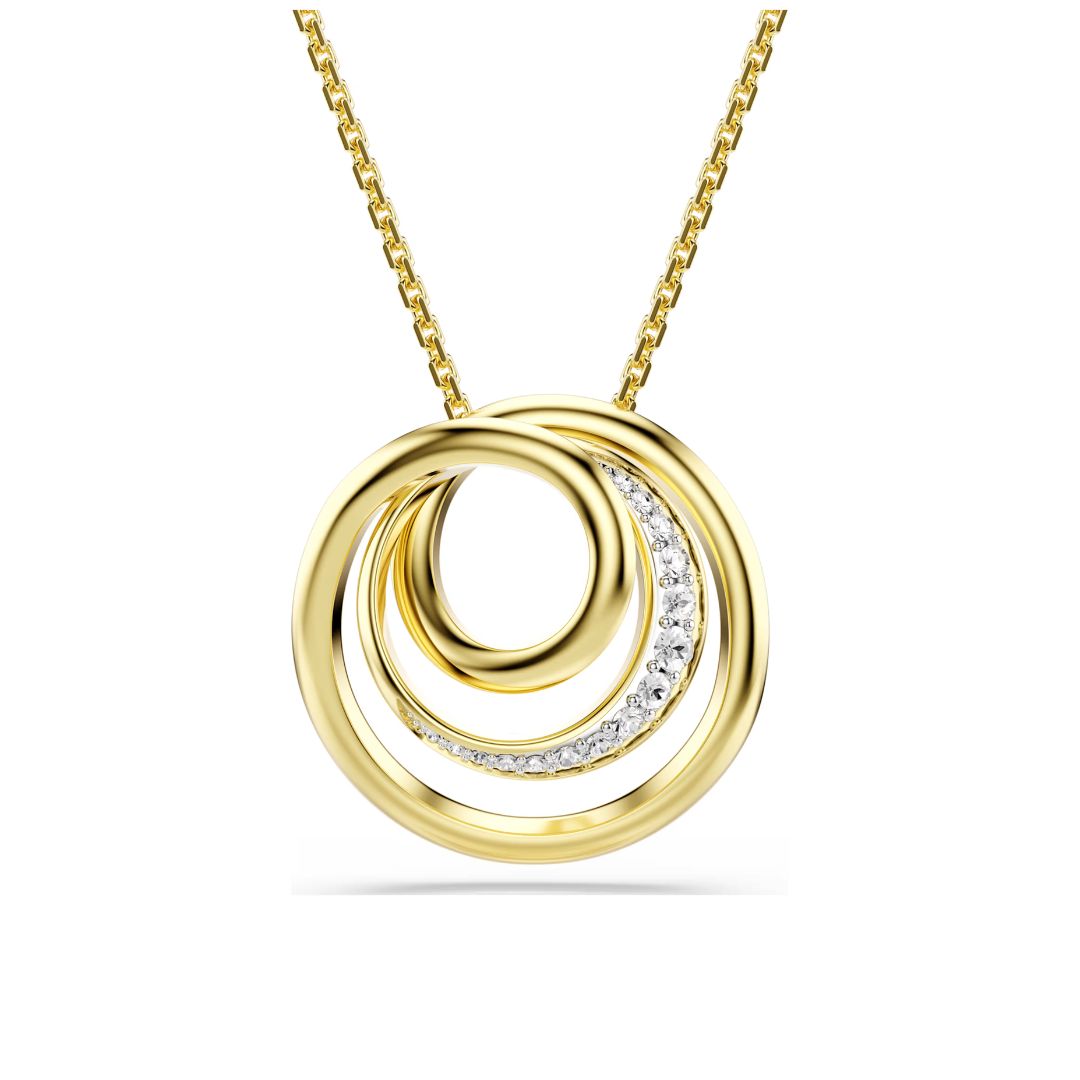 Swarovski Hyperbola kaulakoru, keltakullattu ja kirkkaat kristallit, 5740410