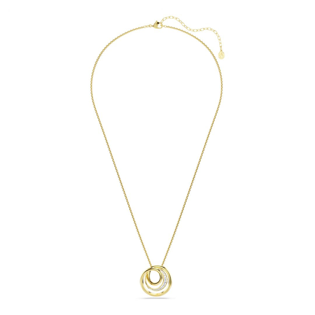 Swarovski Hyperbola kaulakoru, keltakullattu ja kirkkaat kristallit, 5740410