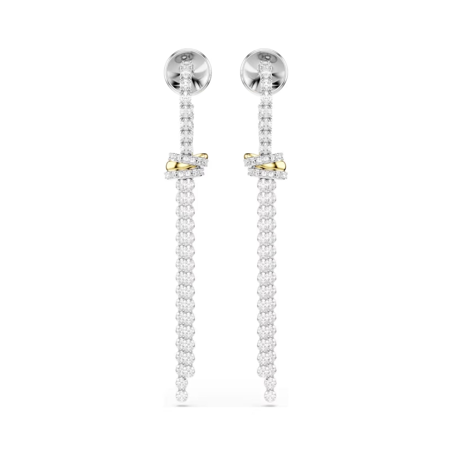 Swarovski Hyperbola korvakorut, kaksivärinen metalli, kirkkaat kristallit ja zirkoniat, 5752866