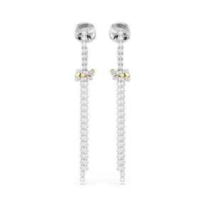 Swarovski Hyperbola korvakorut, kaksivärinen metalli, kirkkaat kristallit ja zirkoniat, 5752866