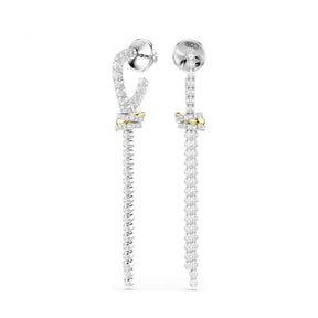 Swarovski Hyperbola korvakorut, kaksivärinen metalli, kirkkaat kristallit ja zirkoniat, 5752866