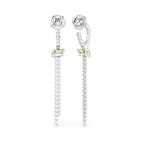 Swarovski Hyperbola korvakorut, kaksivärinen metalli, kirkkaat kristallit ja zirkoniat, 5752866