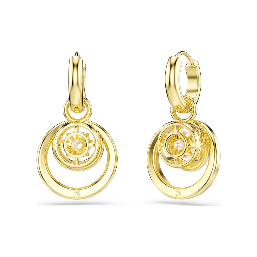 Swarovski Hyperbola korvakorut, keltakullattu ja kirkkaat zirkonit ja kristallit, 5738249