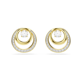 Swarovski Hyperbola korvakorut, keltakullattu ja kirkkaat zirkonit ja kristallit, 5740407