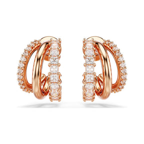 Swarovski Hyperbola korvakorut, ruusukullanväri ja kirkkaat kristallit 5698702