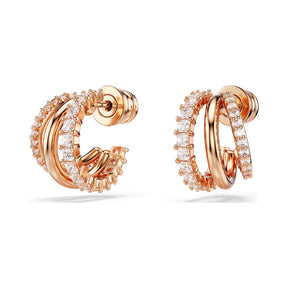 Swarovski Hyperbola korvakorut, ruusukullanväri ja kirkkaat kristallit 5698702