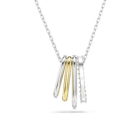 Swarovski Hyperbola korvakorut, vaalea metalli, keltakullanväri ja kirkkaat kristallit 5696626