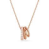 Swarovski Hyperbola riipus, vaalea metalli, ruusukullanväri ja kirkkaat kristallit 5701494