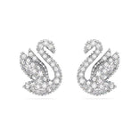 Swarovski Iconic Swan korvakorut, vaalea metalli ja kirkkaat kristallit, 5647873