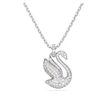 Swarovski Iconic Swan riipus, vaalea metalli ja kirkkaat kristallit 5647872