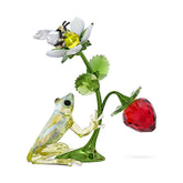 Swarovski Idyllia Frog, Bee and Strawberry -kristallikoriste 5667599
