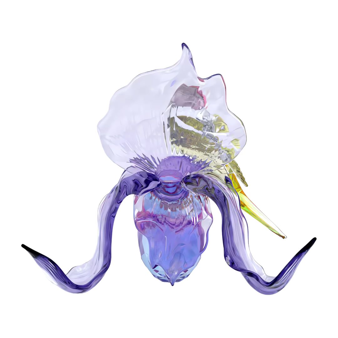 Swarovski Idyllia Gouldian Finch and Orchid kristallikoriste 5675211