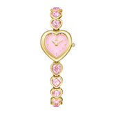 Swarovski Idyllia Heart rannekello, kullansävy ja sydänkristalliranneke, 5741519