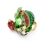 Swarovski Idyllia Motif sormus, keltakullattu ja eriväriset kristallit
